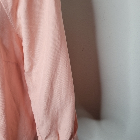 Maeve By Anthropologie Peach Button Down Top Size 6 - Picture 4 of 13